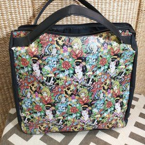 ED HARDY by Christian Audigier True Love Floral Ladies Tote Hand Bag